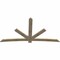 Ekena Millwork Alberta Rough Sawn Timber Gable Bracket, Douglas Fir, 108"W x 58"H x 2"D x 6"F, 13/12 Pitch GBW108X58X0206ALB00RDF - alternate 2